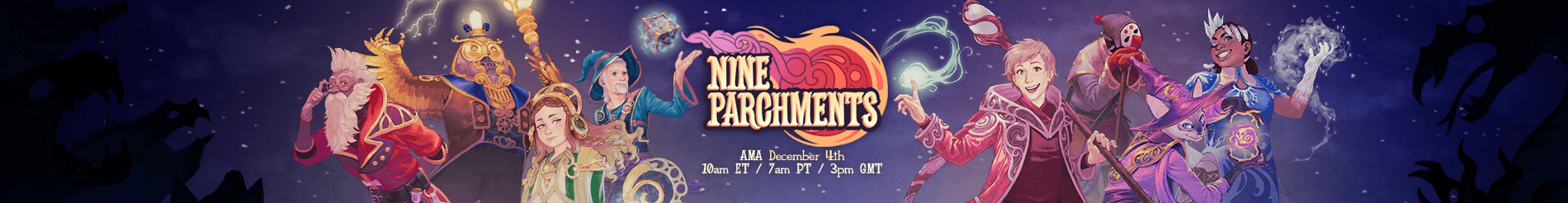 Nine Parchments AMA Banner